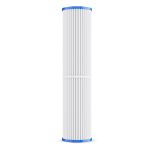 WECO 5MPLWCT4520 Pleated Polyester 5 Micron 4½" X 20"  Sediment Filter Cartridge for Particulate Filtration - Made in U.S.A.