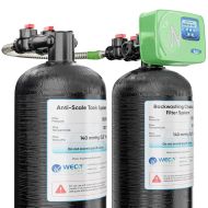 Backwashing Charcoal and Anti-Scale Dual Tank Whole House Water Filtration System