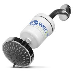 WECO Multi Stage Dechlorinating Shower Filter with Shower Head - White